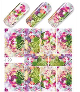 Nail Water Decals J29