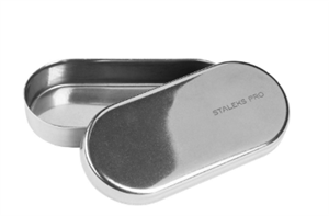 Contenitore per punte fresa e cristalli in acciaio